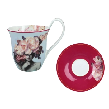 Filiżanka ze spodkiem - L. Lozano, Lady`s Floral Symphony (CARMANI)