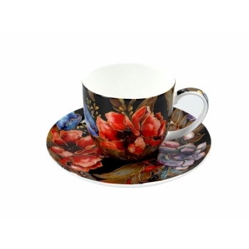Filiżanka ze spodkiem - Floral Story (CARMANI)