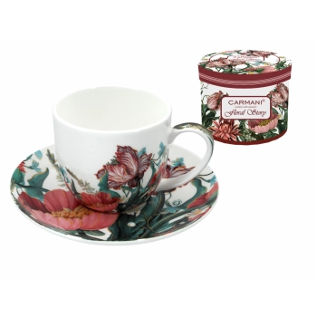 Filiżanka ze spodkiem - Floral Story (CARMANI)