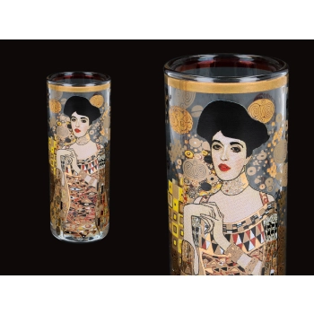 Kieliszek do wódki - G. Klimt. Adele Bloch Bauer I (CARMANI) + komplet 4 podkładek korkowych