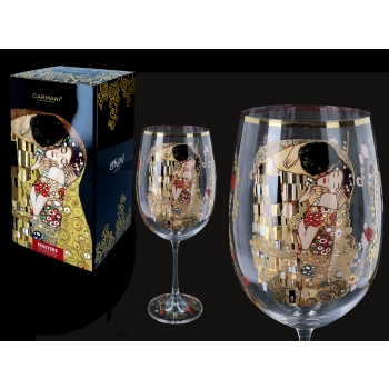 Kieliszek do wina - G. Klimt, Pocałunek (CARMANI)