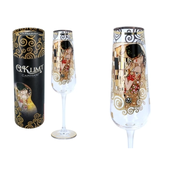 Kieliszek do szampana - G. Klimt, Pocałunek (CARMANI)