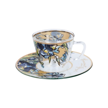 Filiżanka espresso - V. Van Gogh. Irysy (CARMANI)