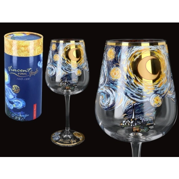 Kieliszek do wina - V. Van Gogh. Gwiaździsta noc (CARMANI)