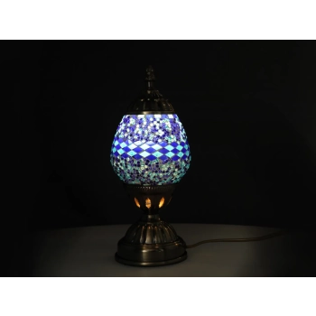 Lampa stołowa - klosz pojedynczy, wielokolorowy