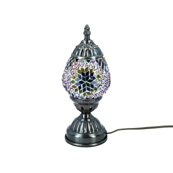 Lampa stołowa - klosz pojedynczy, wielokolorowy