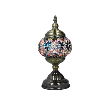 Lampa stołowa - klosz pojedynczy, wielokolorowy