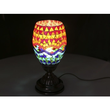 Lampa stołowa - klosz pojedynczy, wielokolorowy