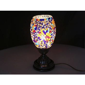 Lampa stołowa - klosz pojedynczy, wielokolorowy