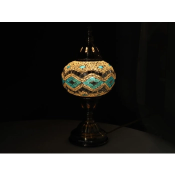 Lampa stołowa - klosz pojedynczy, wielokolorowy