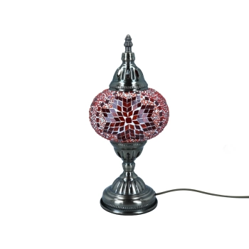 Lampa stołowa - klosz pojedynczy, wielokolorowy