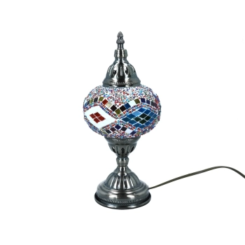 Lampa stołowa - klosz pojedynczy, wielokolorowy