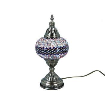 Lampa stołowa - klosz pojedynczy, wielokolorowy