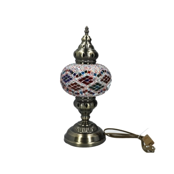 Lampa stołowa - klosz pojedynczy, wielokolorowy