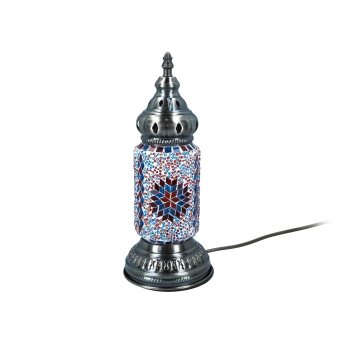 Lampa stołowa - klosz pojedynczy, wielokolorowy