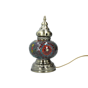 Lampa stołowa - klosz pojedynczy, wielokolorowy