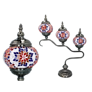 Lampa stołowa - klosz pojedynczy, wielokolorowy
