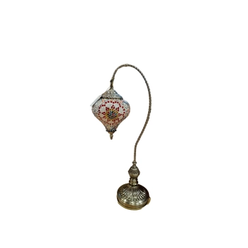 Lampa stołowa - klosz pojedynczy, wielokolorowy