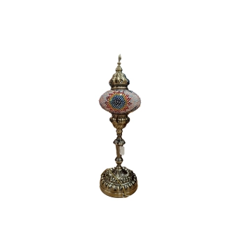 Lampa stołowa - klosz pojedynczy, wielokolorowy
