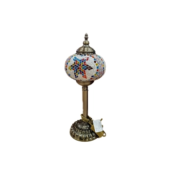 Lampa stołowa - klosz pojedynczy, wielokolorowy