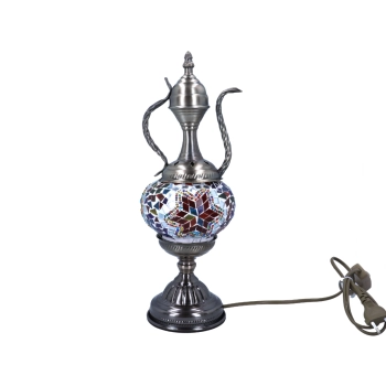 Lampa stołowa - klosz pojedynczy, wielokolorowy