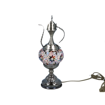 Lampa stołowa - klosz pojedynczy, wielokolorowy