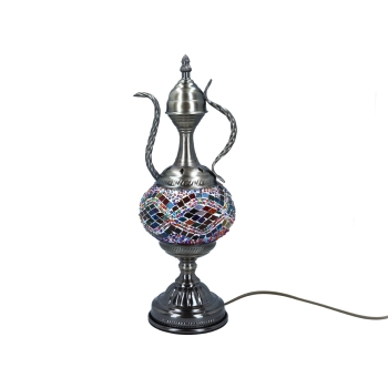 Lampa stołowa - klosz pojedynczy, wielokolorowy