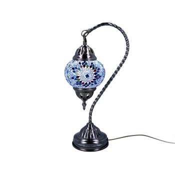 Lampa stołowa - klosz pojedynczy, wielokolorowy