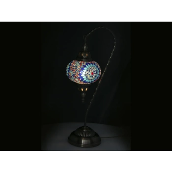 Lampa stołowa - klosz pojedynczy, wielokolorowy