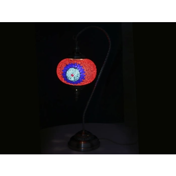 Lampa stołowa - klosz pojedynczy, wielokolorowy