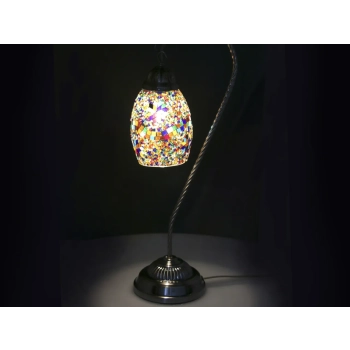 Lampa stołowa - klosz pojedynczy, wielokolorowy