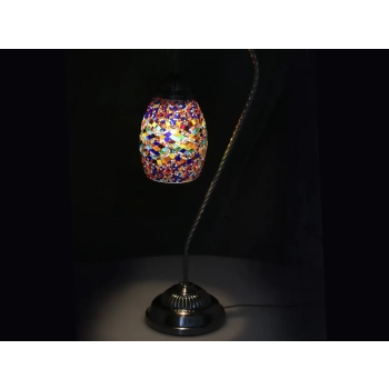 Lampa stołowa - klosz pojedynczy, wielokolorowy
