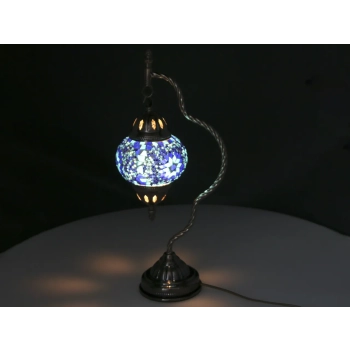 Lampa stołowa - klosz pojedynczy, wielokolorowy