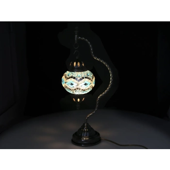 Lampa stołowa - klosz pojedynczy, wielokolorowy