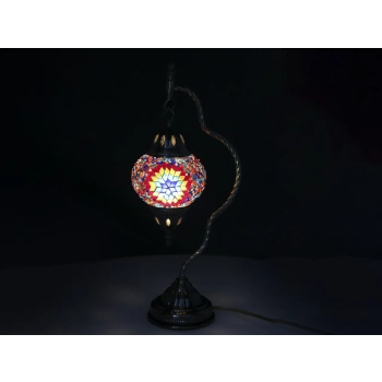 Lampa stołowa - klosz pojedynczy, wielokolorowy