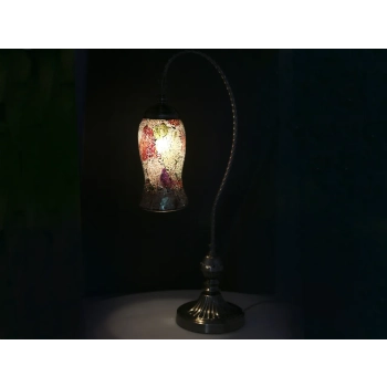 Lampa stołowa - klosz pojedynczy, wielokolorowy