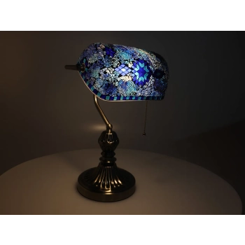 Lampa stołowa - klosz pojedynczy, wielokolorowy