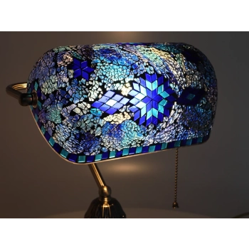 Lampa stołowa - klosz pojedynczy, wielokolorowy