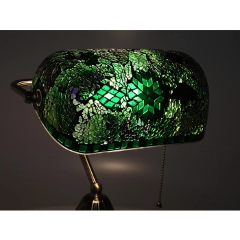 Lampa stołowa - klosz pojedynczy, wielokolorowy
