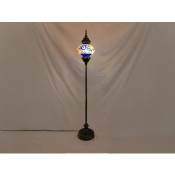 Lampa podłogowa - jeden klosz, wielokolorowy