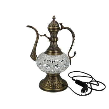 Lampa stołowa - klosz pojedynczy, wielokolorowy