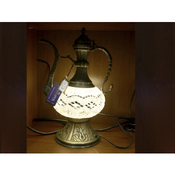 Lampa stołowa - klosz pojedynczy, wielokolorowy