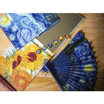 Wachlarz - V. Van Gogh, Gwiaździsta Noc (CARMANI)