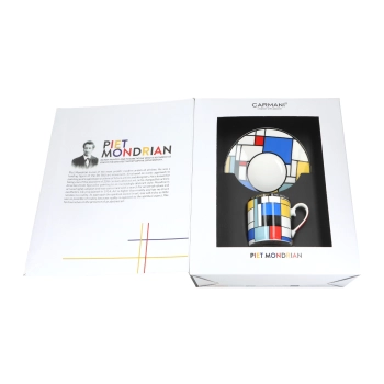 Kpl. Filiżanka ze spodkiem - P. Mondrian, Composition A (CARMANI)