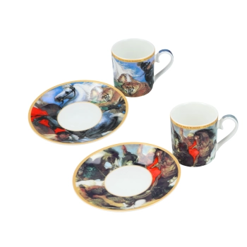 Kpl. 2 filiżanek espresso - P. P. Rubens (CARMANI)