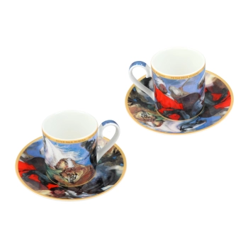Kpl. 2 filiżanek espresso - P. P. Rubens (CARMANI)