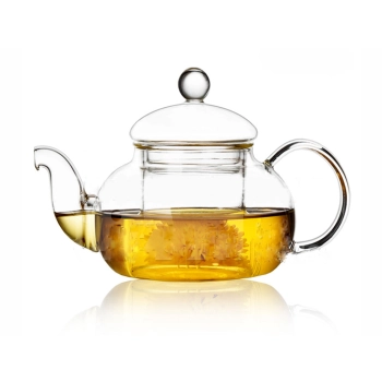 Duży czajnik szklany z zaparzaczem