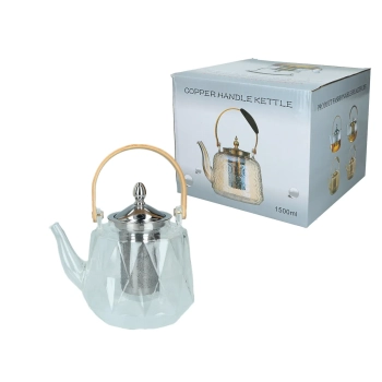 Czajnik szklany z sitkiem