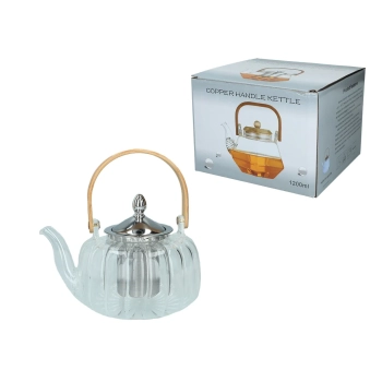 Czajnik szklany z sitkiem