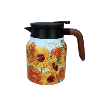 Termos z zaparzarką do herbaty i ziół - V. van Gogh, Słoneczniki (CARMANI)